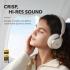 Anker Soundcore Space One, Active Noise Cancelling Headphones, 2X Stronger Voice Reduction, 40H ANC Playtime, App Control, LDAC Hi-Res Wireless Audio, Comfortable Fit, Clear Calls, Bluetooth 5.3 -White